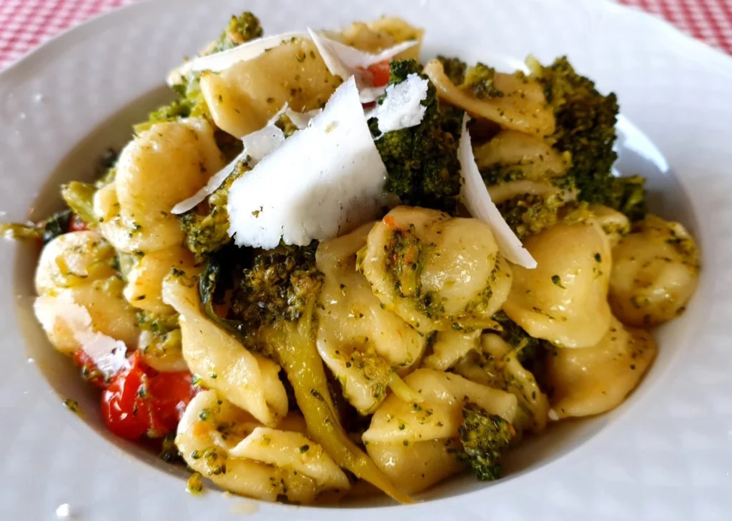 Cookinglove homemade orecchiette with broccoli and ricotta cheese