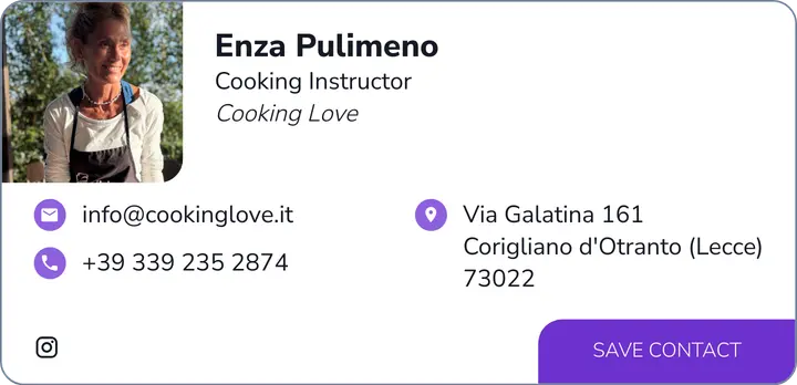 Contact details for Enza Pulimeno Cookinglove